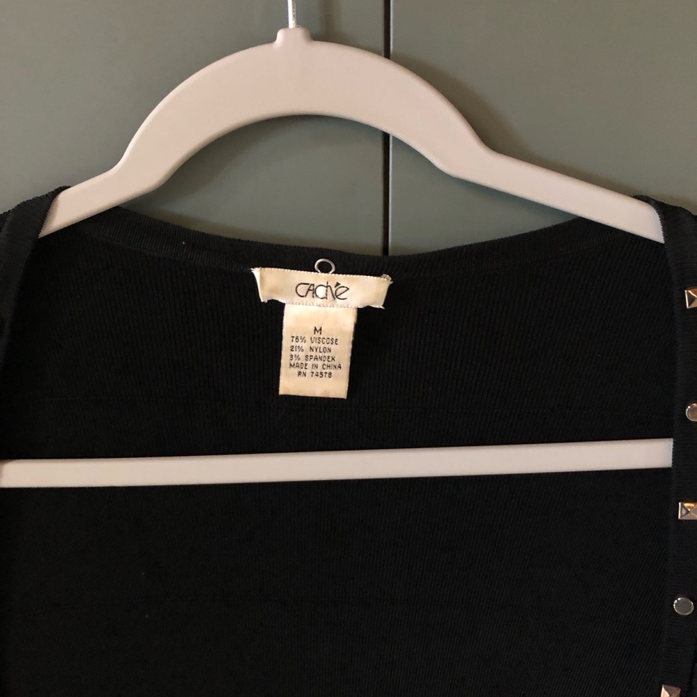 Cach Jersey Button Up Blouse - image 4